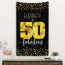 Search for black and gold banners 50 and fabulous