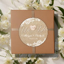 Search for burlap and lace stickers Vintage