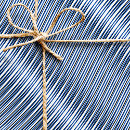 Search for blue and white striped wrapping paper For him