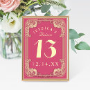 Search for quinceanera table cards Pink