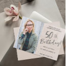 Search for for her 50th birthday invitations Minimalist