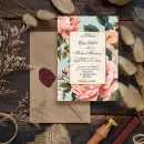 Search for peach floral invitations Chic