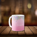 Search for pink bling mugs Glitter