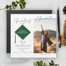 Search for 5x5 graduation invitations Green