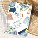 Search for girls pool party invitations For kids