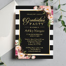 Search for pink black gold graduation invitations Vintage