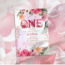 Search for little princess 1st birthday invitations Watercolor