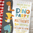 Search for modern dinosaur invitations Jungle
