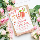 Search for sweet as a peach birthday invitations Whimsical