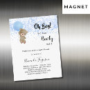 Search for teddy bear baby boy shower invitations We can bearly wait