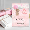 Search for pink teddy bear invitations Balloon