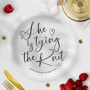 Search for bridal shower paper plates Black and white