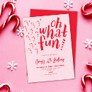 Search for candy cane birthday invitations Pink