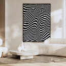 Search for wavy line posters Black and white