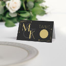 Search for black and gold place cards Vintage