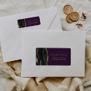 Search for deep purple return address labels Elegant