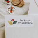 Search for festive floral return address labels Botanical