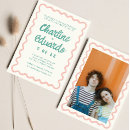 Search for pink and green wedding invitations Retro