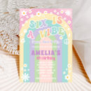 Search for six birthday invitations Rainbow