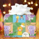 Search for wild animals wrapping paper Calling all party animals