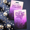 Search for event staff id badges Music festival