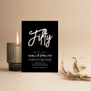 Search for chic 50th birthday invitations Simple