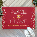 Search for modern christmas doormats Typography
