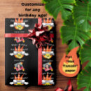 Search for happy 50th birthday wrapping paper Black