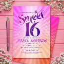 Search for orange sweet 16 invitations Boho