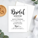 Search for modern script bridal shower invitations Stylish