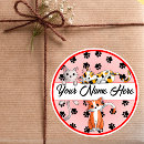 Search for red paw stickers Birthday