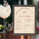 Search for signature drink menu posters Bride groom