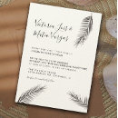 Search for palm leaf wedding invitations Simple