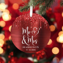 Search for red heart christmas tree decorations Newlyweds