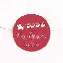 Search for santa sleigh reindeer stickers Modern