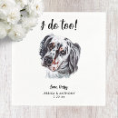 Search for dog cocktail wedding napkins Modern