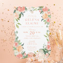 Search for peach floral invitations Pink