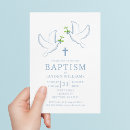 Search for dove christening invitations Olive branch