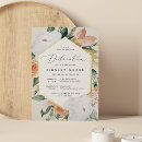 Search for geometric christening invitations Elegant