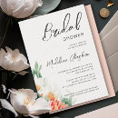 Search for rustic chic bridal shower invitations Watercolor flowers