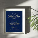 Search for open bar wedding signs Navy blue