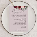 Search for elegant wedding menus Rose