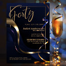 Search for modern 40th birthday invitations Classy
