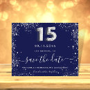 Search for navy silver save the dates Blue and silver