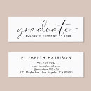 Search for graduation name business cards Modern