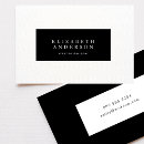 Search for impression business cards Black and white