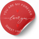 Search for love you forever stickers Red