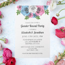 Search for botanical greenery gender reveal invitations Summer