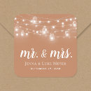 Search for light orange wedding stickers String lights