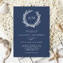Search for navy blue and coral wedding invitations Nautical